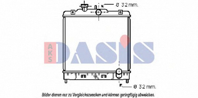 AKS DASIS 100270n -  Радиатор, охлаждение двигателя